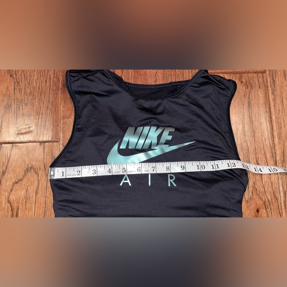 NWT Womens Nike Dri-Fit Swoosh Black Medium Support High Neck Sports Bra Small - Picture 7 of 9